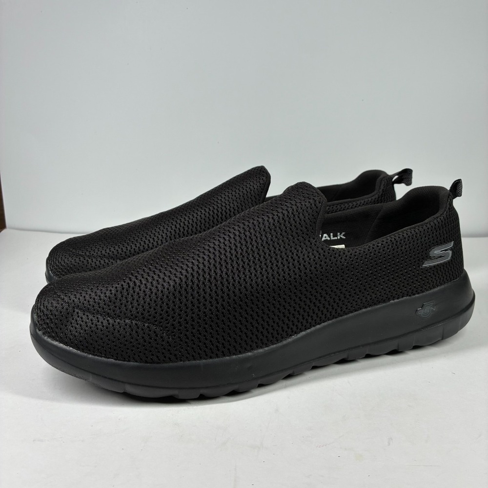 Skechers GOwalk Max Men's US 16 EWW Extra Wide Black Mesh Walking Shoes 54600EWW